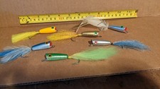 Lot Of 6 Freshwater / Saltwater Fishing Poppers 