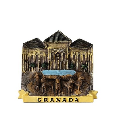 Alhambra Palace Fridge Magnet Spain Souvenir - Islamic Palace Architecture