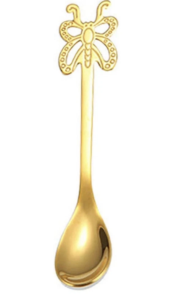 12 ложек-бабочек | пищевого класса | нержавеющая сталь | разные цвета - Изображение 4 из 4