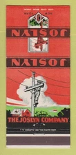 Matchbook Cover - Joslyn Lineman's Equipment Saddle Brook NJ 30 Strike