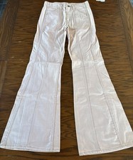 VTG 70s Levi s Movin On Pink Bell Bottom Seamed Flare Pants 29 X 32 NWT