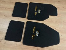 Charger Coronet Super Bee Custom Floor Mats Carpet Black Set Of4 1966-73