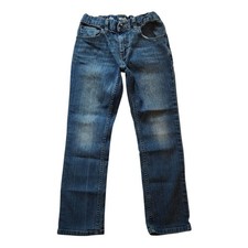 Urban Pipeline Boys Slim Straight Leg Jeans Size 8 Blue Adjustable Waistbands