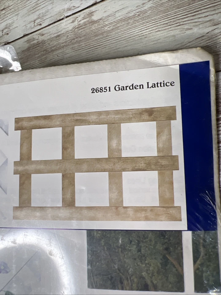 Vintage Plaid Home Stencil Wall Decor Garden Lattice Style #26851 (1997) - Image 3 of 4