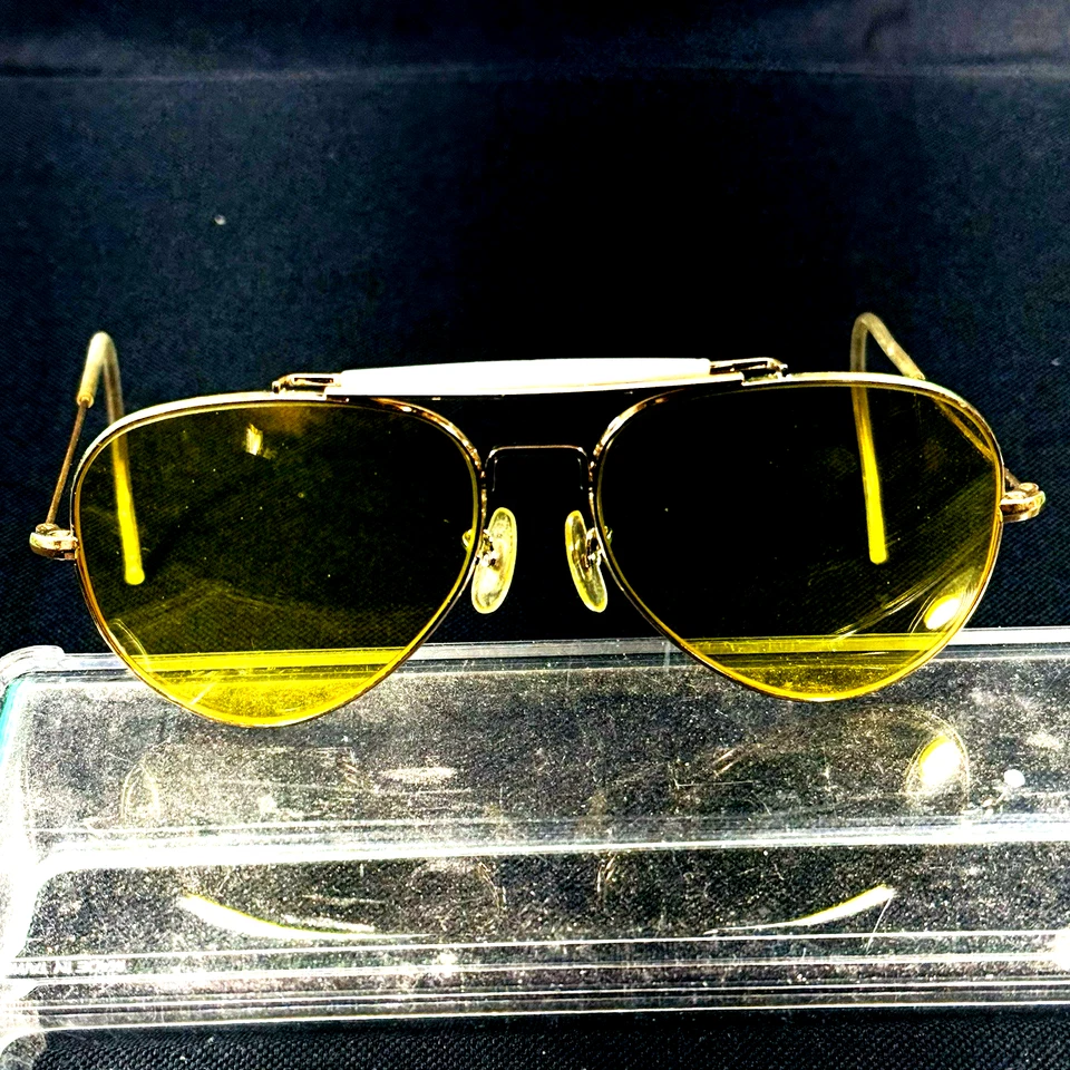 Gafas de sol American Optical 5 1/2 Command doradas aviador DE COLECCIÓN Foto 2 de 4