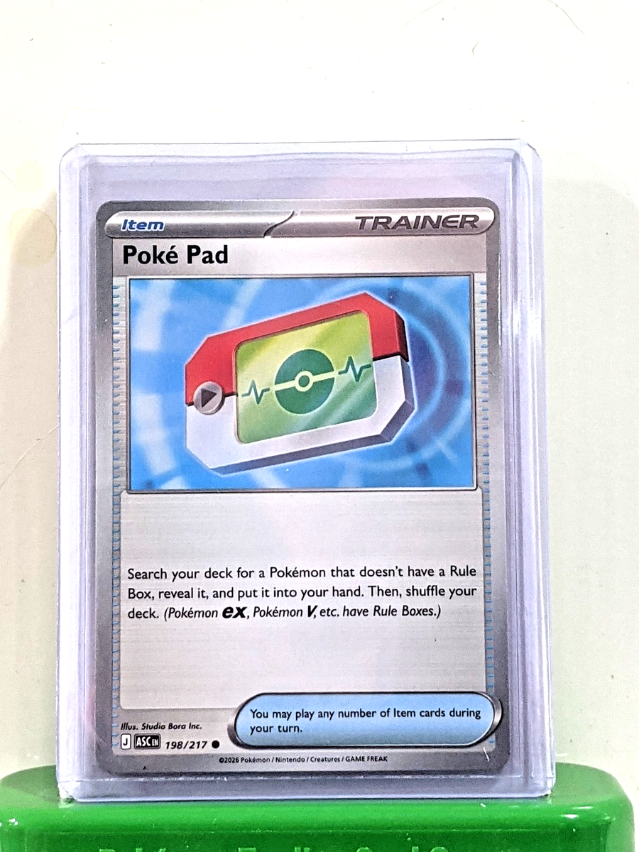 pokemon tcg hand card limit Poke Pad 198/217 Ascended Heroes (IN HAND Ready to Ship) Pokemon Trainer  Mint/NM