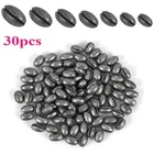 Fishing Lead Split Shot Sinker Solid Oval Bean Weight 30Pcs Fishing Lure UK