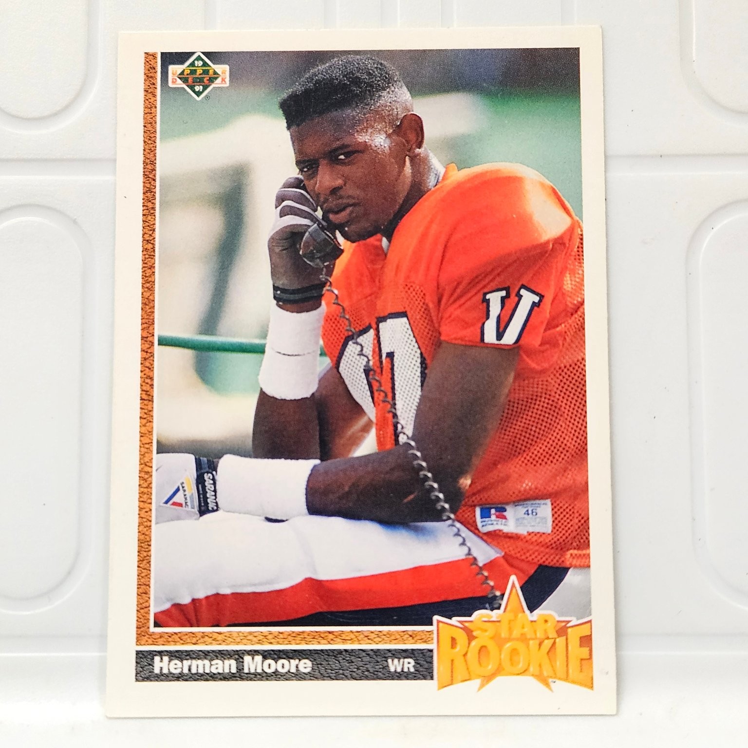 Herman Moore RC Detroit Lions 1991 Star Rookie Upper Deck #17