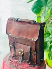 Valigetta messenger in pelle di capra portatile uomo borsa professionale marr...