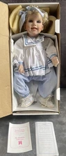 The Hamilton Collection - 17" Porcelain Doll 'Michelle' - in Original Box w/ COA