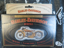 Harley Davidson PLAYING CARDS 2 Decks in collectible tin 1997  * SEALED