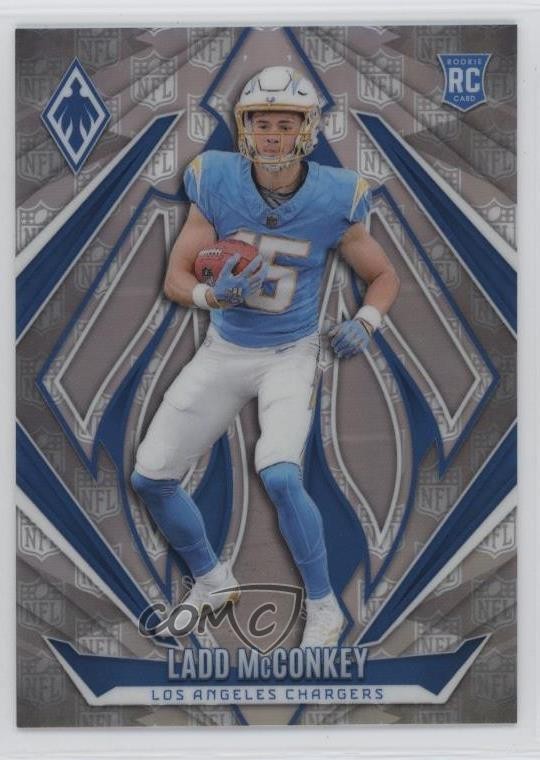 2024 Panini Phoenix Rookies NFL /150 Ladd McConkey #216 Rookie RC Shield 0rr7