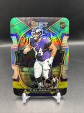 2022 Panini Select Tyler Linderbaum #74  Green & Yellow Die Cut RC