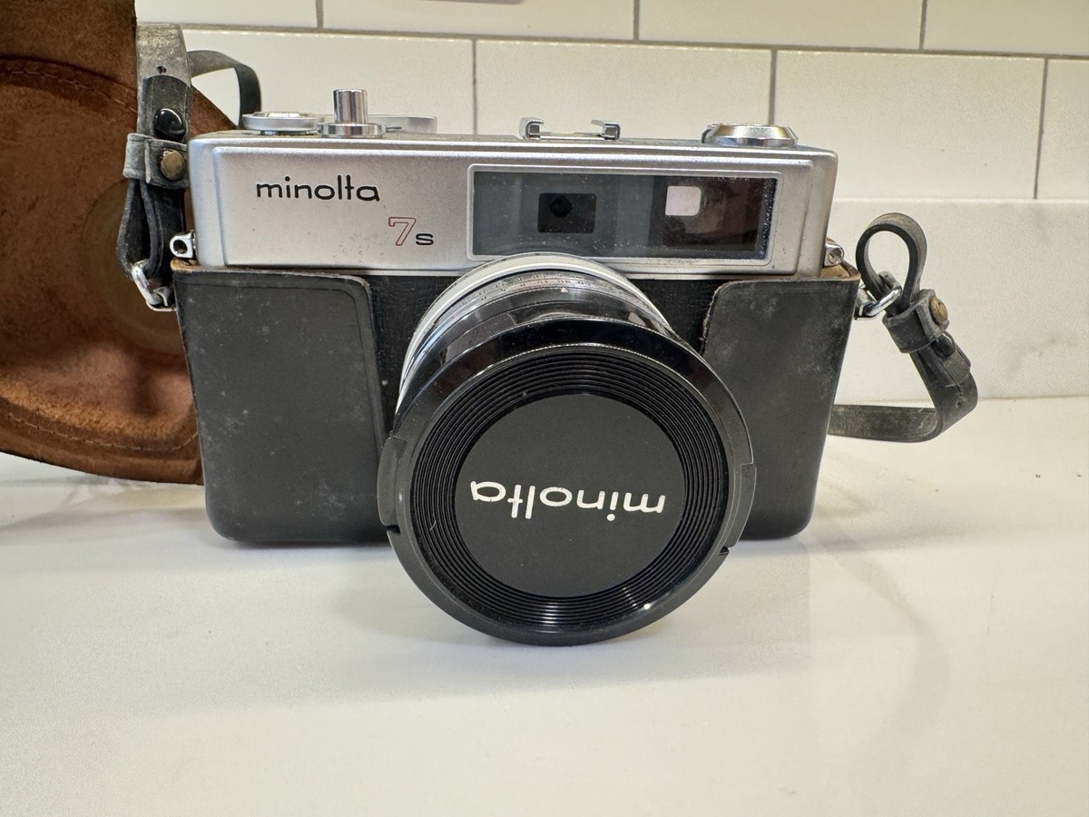 Minolta Hi-Matic 7s Rangefinder Camera 45mm Lens Untested
