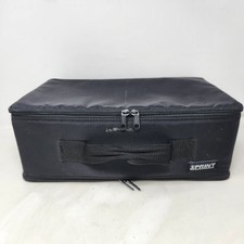 Sprint Vintage 60 Capacity Cassette Tape Storage Case Black Nylon Padded Bag