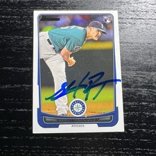 Stephen Pryor Signed In Person Auto 2012 Bowman Draft Mariners Rookie Card #28. rookie card picture