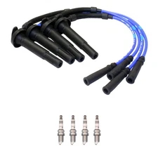 NGK 7mm Wire Set 4 Ruthenium Spark Plug Kit For Subaru Baja Forester Impreza 4H