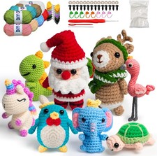 YOKISS 8Pcs Beginner Crochet Starter Kit, Creative Christmas Gifts & Birthday Gi
