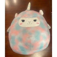 Squishmallows 14" Winona the Rainbow Llama Pegacorn Toy Stuffed Animal