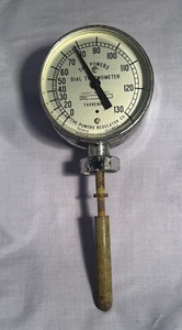 Vintage Powers Regulator Co. Dial Thermometer
