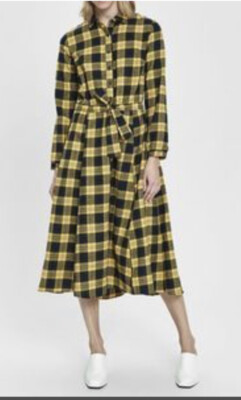 slim fit dress slacks Black Warm Cotton Flannel Fit and Flare Midi Dress 64