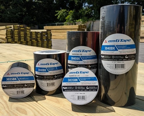Nichigo 3040BK 2" x 65' Self-Adhering Flashing Tape - Picture 3 of 8