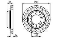 2X Bremsscheiben Hinten FüR Porsche Bosch 0986478595