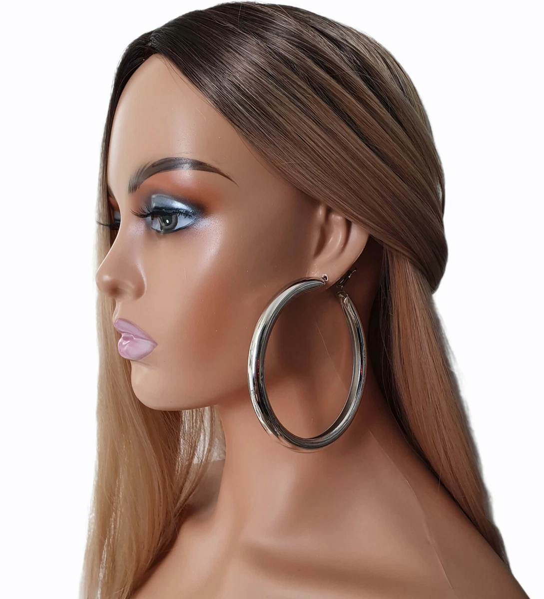Big 2024 silver hoops