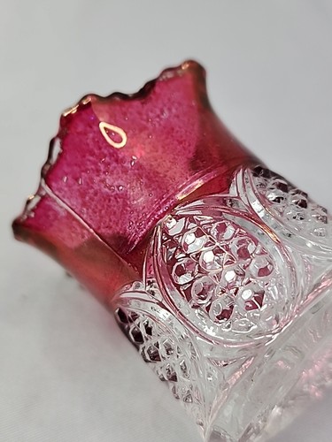 Weihnachten 1903 Karneval Souvenir Preiselbeere Glas Daumenabdruck Zahnstocher Halter - Bild 9 von 9