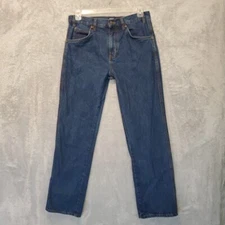 Rivet Supply Co. Jeans Mens Tag Size 32x32 Blue Straight Leg Zipper