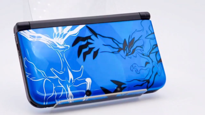 3DS データ付き 3DS LL X & Y Xerneas Yveltal Blue Console Japanese ver Good