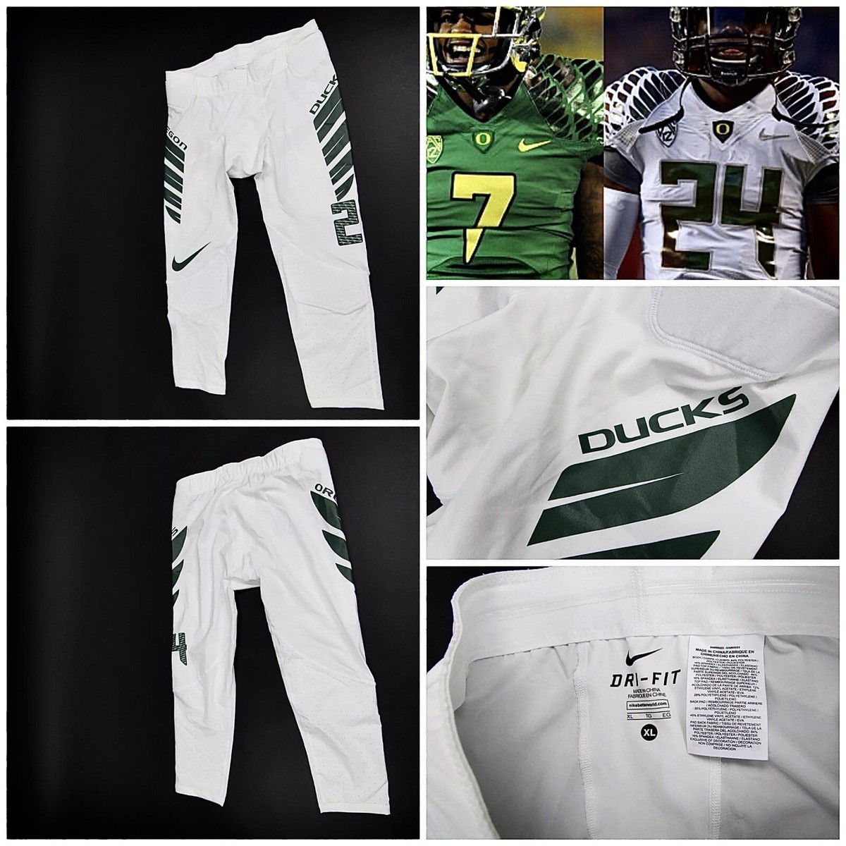 Nike Oregon Ducks Team Issued Wings Compression Pants Football