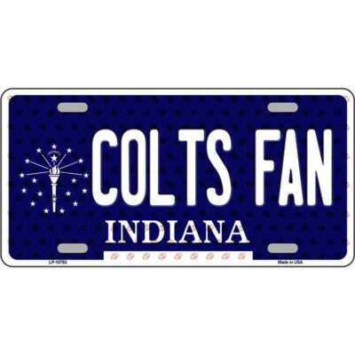 Colts Fan Indiana Novelty Metal License Plate Tag LP-10763 | eBay