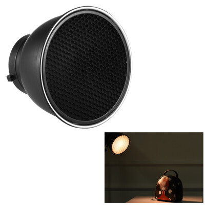 7'' Standard Reflector Diffuser Lamp Shade + Honeycomb Grid for Bowens Mount J9P8