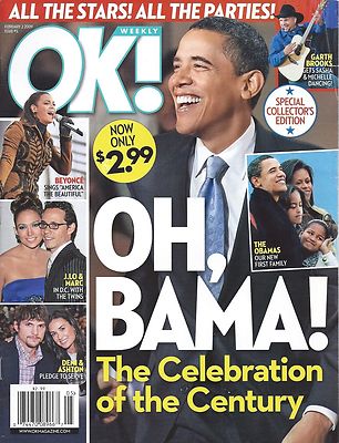 OK! Magazine February 2 2009 Barack Obama Inauguration Beyonce Alison Sweeney