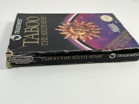 Taboo: The Sixth Sense Nintendo Entertainment System, 1989 NES Cart & Box