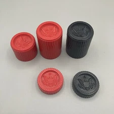 Vintage American Checkers Replacement Pieces Elgo Plastics Inc.  15 pieces