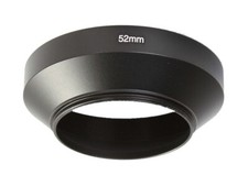 &Oslash;52mm Universal Metal Screw-in Lens Hood Sun Shade for Wide Angle Lens  UK STOCK