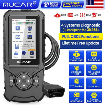MUCAR CDE900 OBD2 Scanner Fault Code Reader Engine Car Diagnostic Reset Tool USA