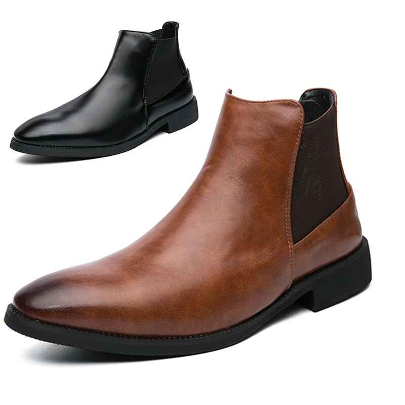 SAOLA Stivaletti uomo Brogue formali moda derby stivaletti Chelsea classici