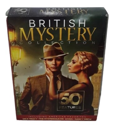 British Mystery Collection: 50 Features w/ American Favorites 7-Disc DVD Set VG