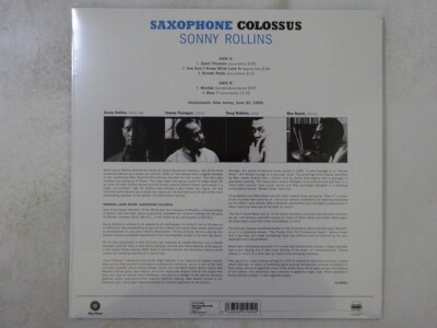 30%OFF Sonny Rollins Saxophone Colossus WaxTime 771759 EU Sealed