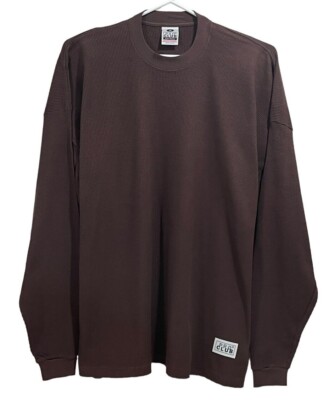 VTG 90s PRO CLUB HEAVYWEIGHT MENS THERMAL WAFFLE LONG SLEEVE T