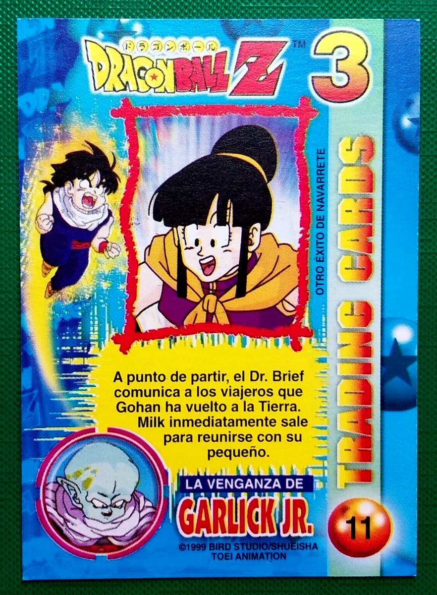 1999 DRAGON BALL Z3 #011 MILK GOHAN NAVARRETE PERU Trading Cards