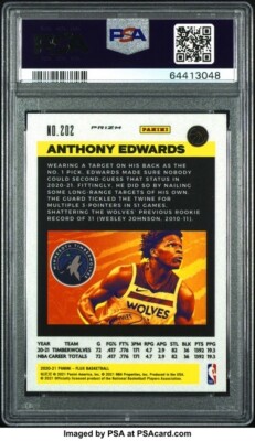 2020-21 Panini Flux - Rookies Anthony Edwards #202 Silver Prizm