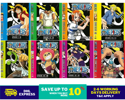 Anime Dvd One Piece Series Box 1 2 3 4 5 6 7 8 Episode 1 640 English Dub Dhl Ebay