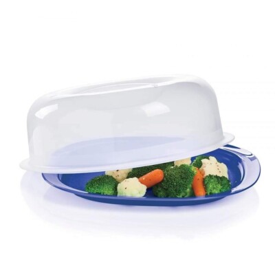 Tupperware Microwave Plate Cover Splatter Guard Sheer 9 inch New
