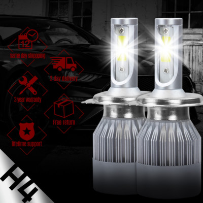 CSPLIPS H4 9003 HB2 252W 48800LM LED Headlight Kit Hi/Low Beam Bulb White IP68