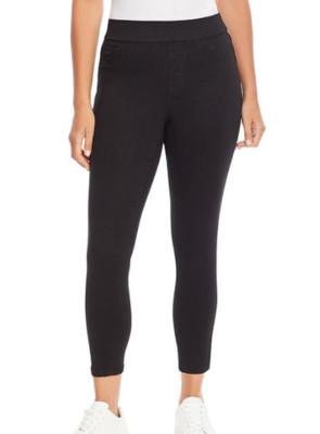 NEW Nine West Women's Heidi Pull On Crop Pants Black Size 8 $59.50 Retail
