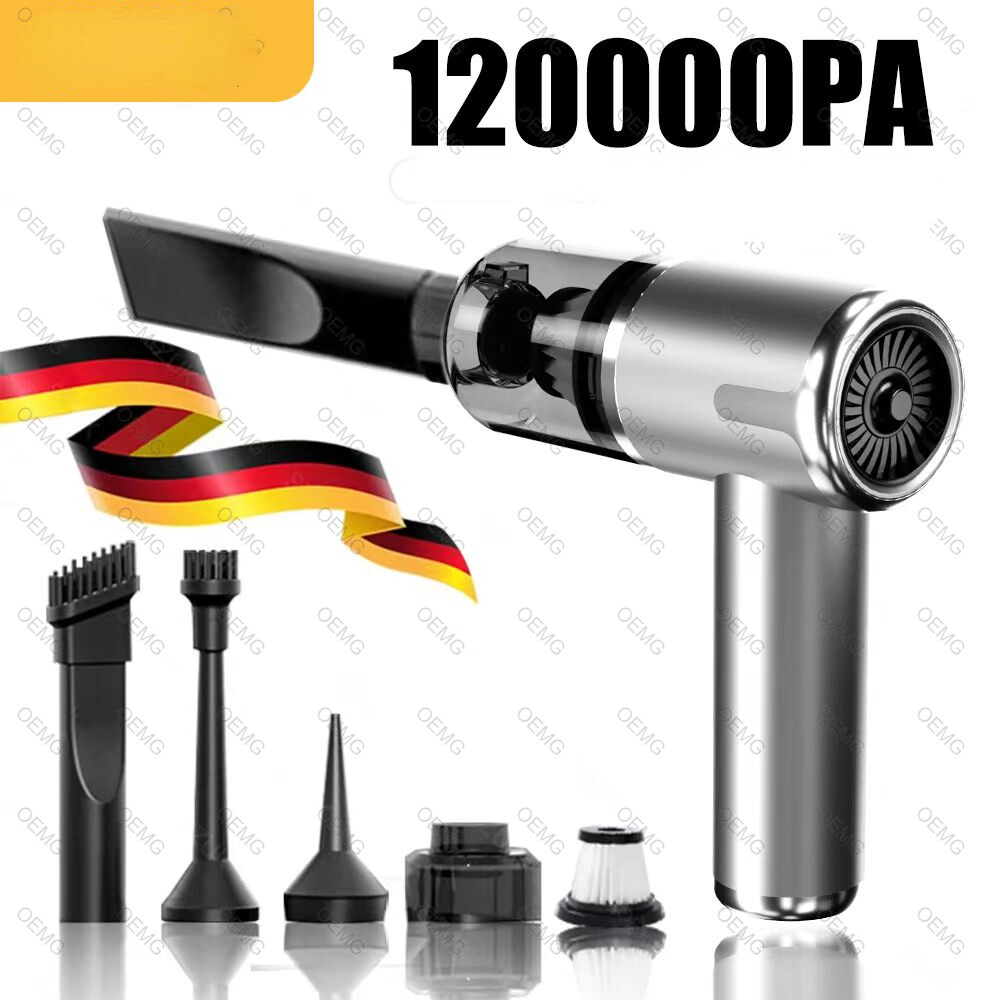 Car Vacuum Cleaner 120000PA Powerful Cleaning Machine Wireless Vacuum Cleaner
